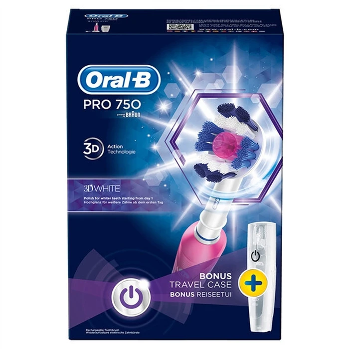 Ηλεκτρική Οδοντόβουρτσα Oral-B Pro750 pink Crossaction