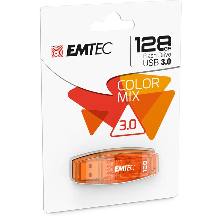 USB Flash 128GB Emtec C410 USB2.0 Color Mix orange