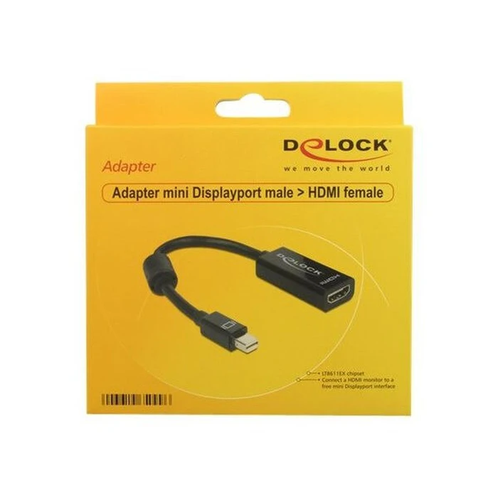Αντάπτορας Delock mini DP to HDMI Black