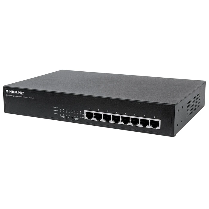 Network Switch 8-port Intellinet GE Desktop PoE+