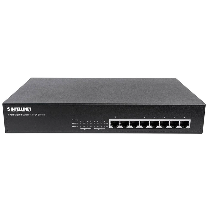 Network Switch 8-port Intellinet GE Desktop PoE+
