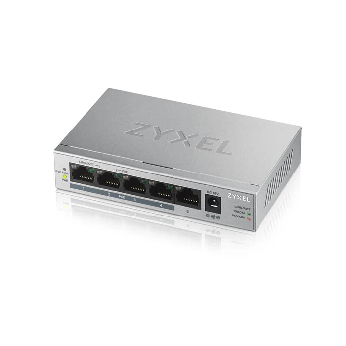 Network Switch ZyXEL 5x GS1005 PoE+
