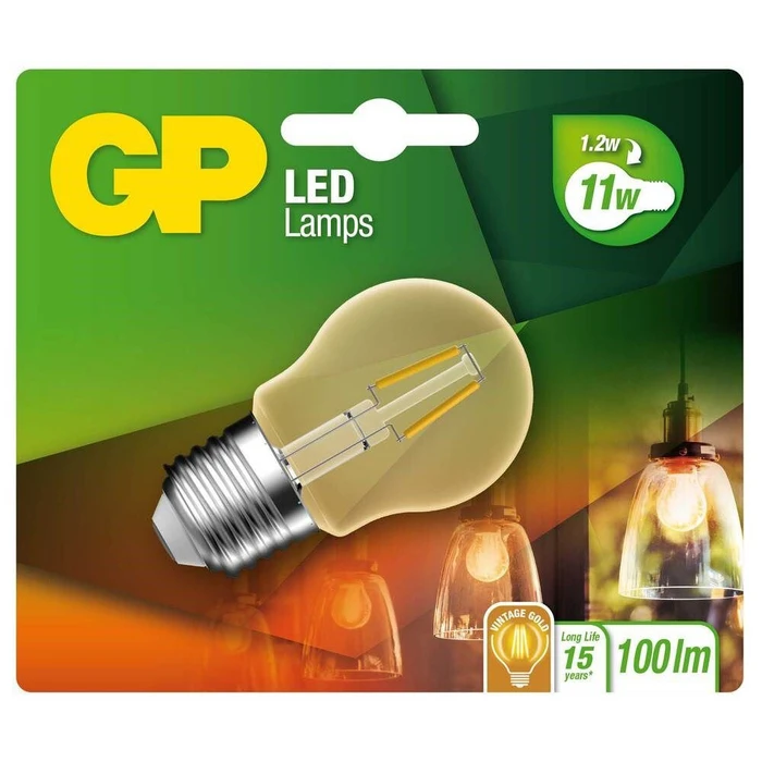 Λάμπα LED GP Lighting Mini Globe Gold E27 2W (25W) Vintage Gold
