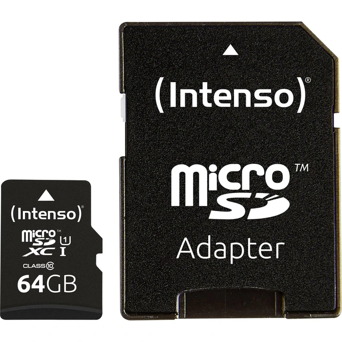 Κάρτα Μνήμης microSDXC 64GB Intenso Professional