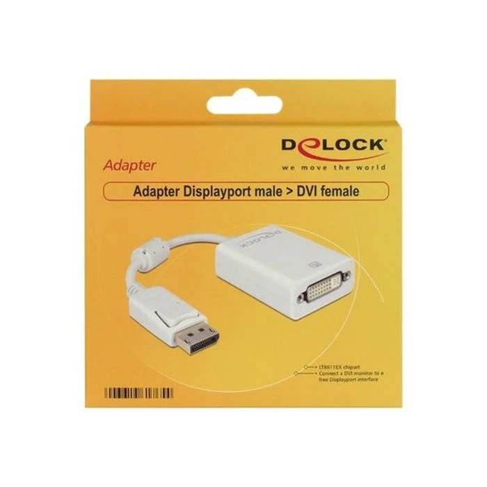 Αντάπτορας Delock DP to DVI M/F White