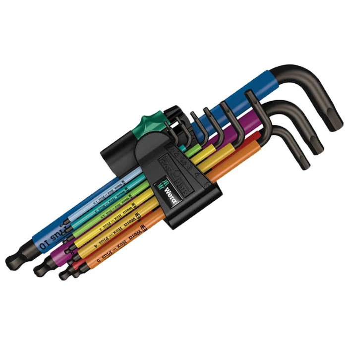 Σετ Εργαλείων Wera 950 SPKL/9 SM N Multicolor Hex-Plus Hex Key Set High Torque