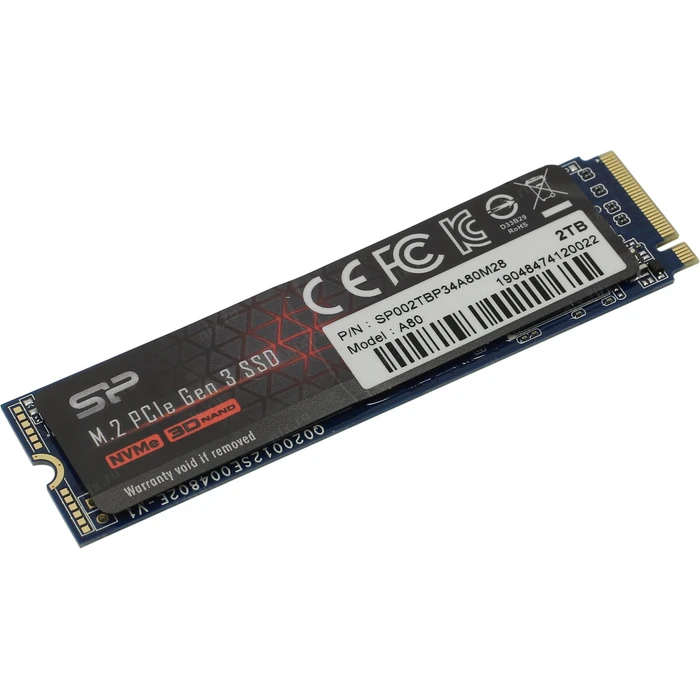 Σκληρός Δίσκος M.2 SSD 2TB Silicon Power P34A80 NVMe
