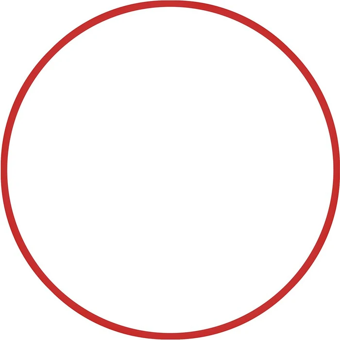 Στεφάνι Ρυθμικής 70cm - Φ19mm - 280gr, Κόκκινο