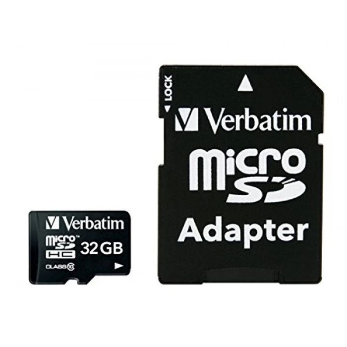 Κάρτα Μνήμης microSDHC 32GB Verbatim Class 10 UHS-I Incl Adapter