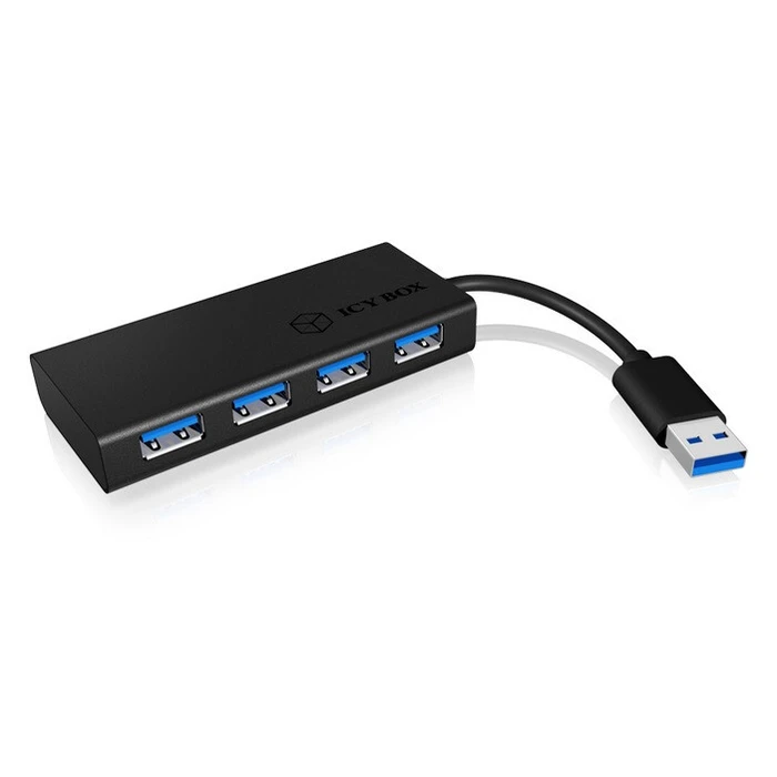 USB Hub 4 Port IcyBox USB 3.0 IB AC6104 B Aluminium