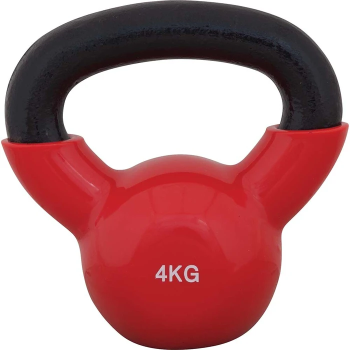 Kettlebell με επένδυση Βινυλίου 4kg (κόκκινο)