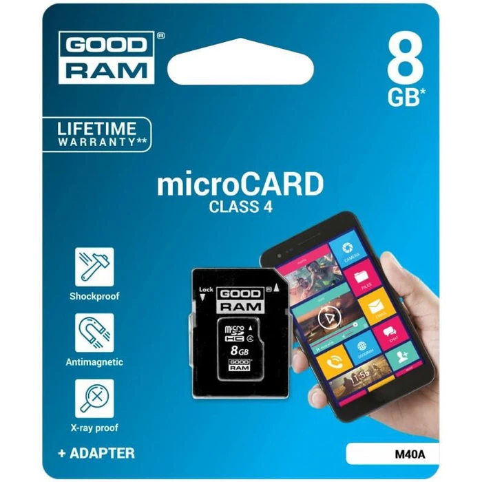 Κάρτα Μνήμης microSD 8GB Goodram M40A Class 4 UHS-I