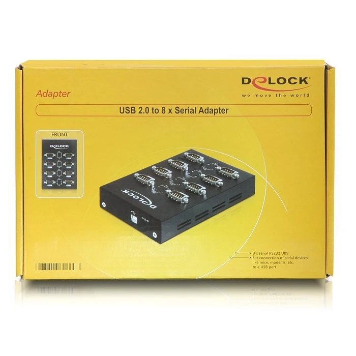 USB Hub Serial Delock 8 Port 1x USB to 8x D Sub9