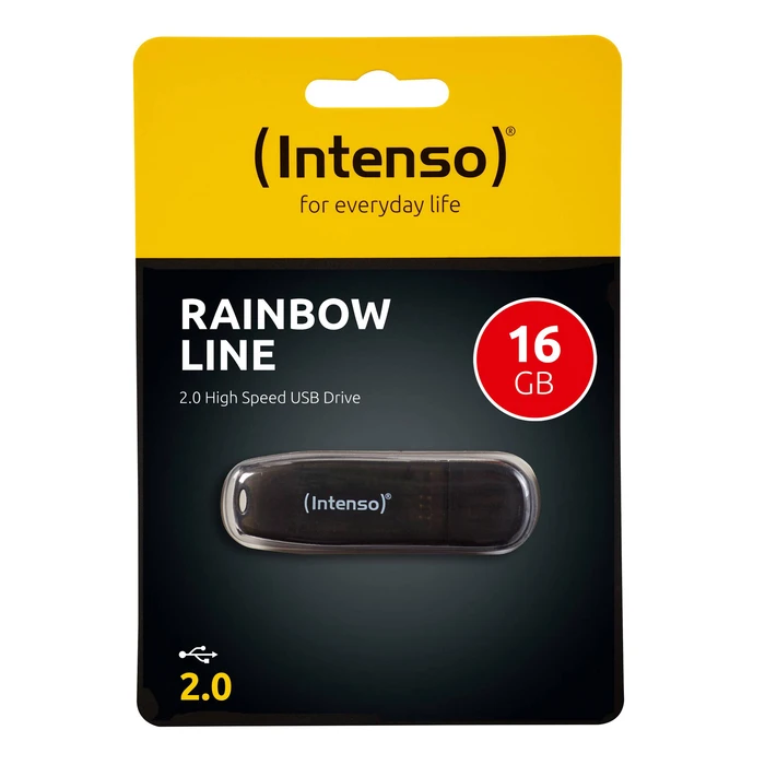 USB Flash 32GB Intenso 2.0 Rainbow line Transparent