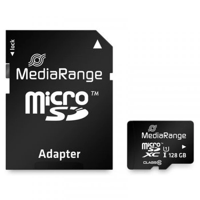 Κάρτα Μνήμης Micro-SD MediaRange 128GB UHS-1 Cl.10 Adapter