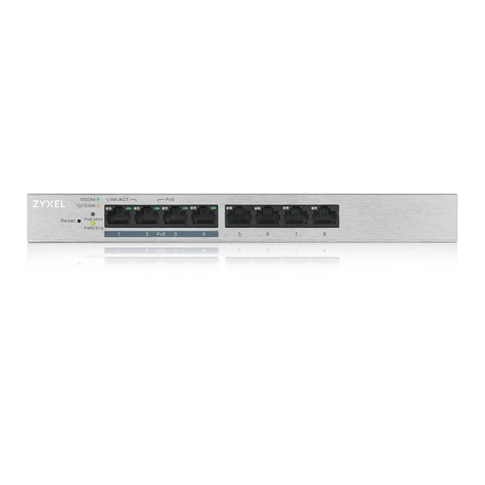 Network Switch 8-port ZyXEL GS1200-8HP V2 PoE+ webmanaged 4xPoE