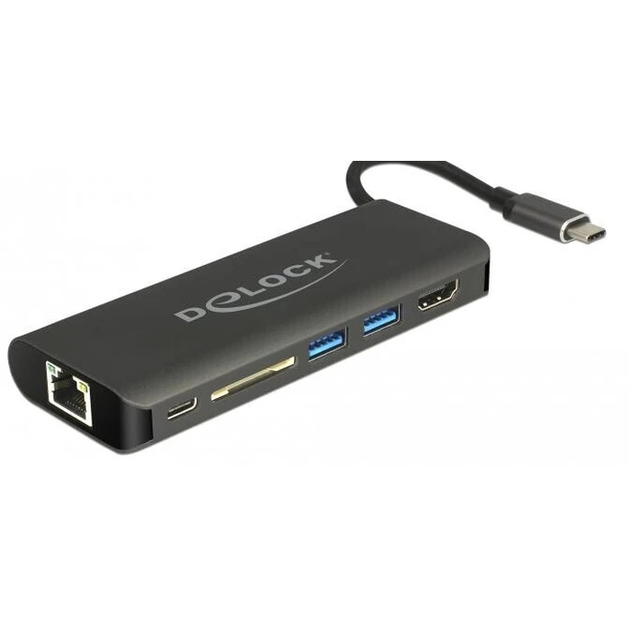 Docking Station Delock USB-C HDMI 4K 30Hz/Gigabit LAN/USB