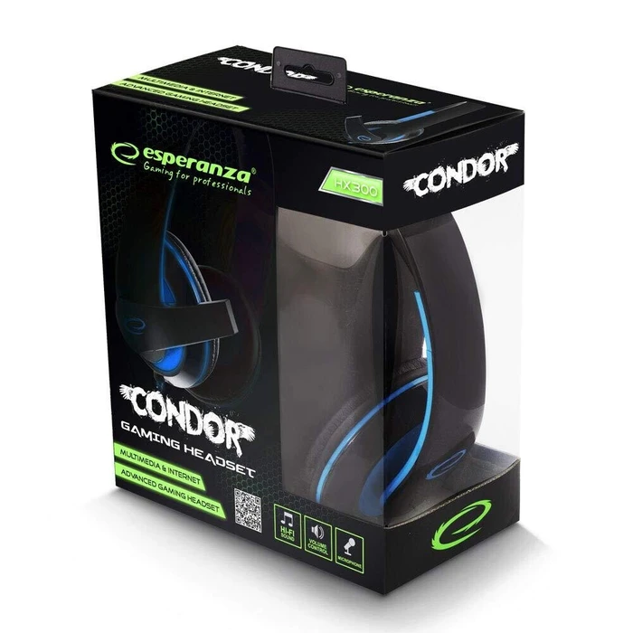 Headset Esperanza EGH300B Black,Blue