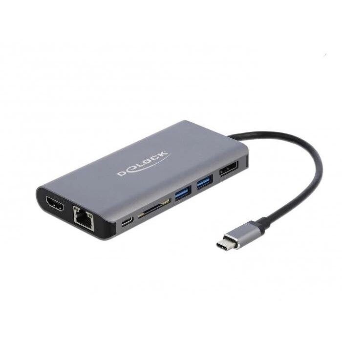 Docking Station Delock USB-C 4K-HDMI/DP/USB3.0/SD/LAN