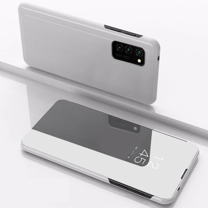 Smart Clear View Case for Huawei P40 silver