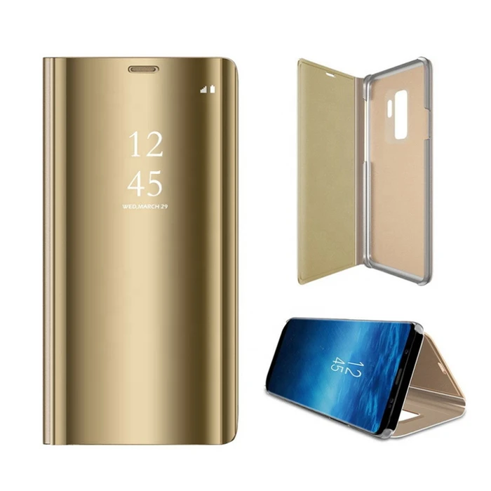 Smart Clear View Case for Huawei P40 Pro gold
