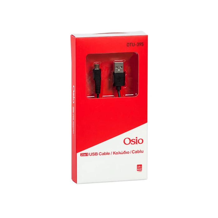 Καλώδιο Osio OTU-395 male to microUSB male 1.2m