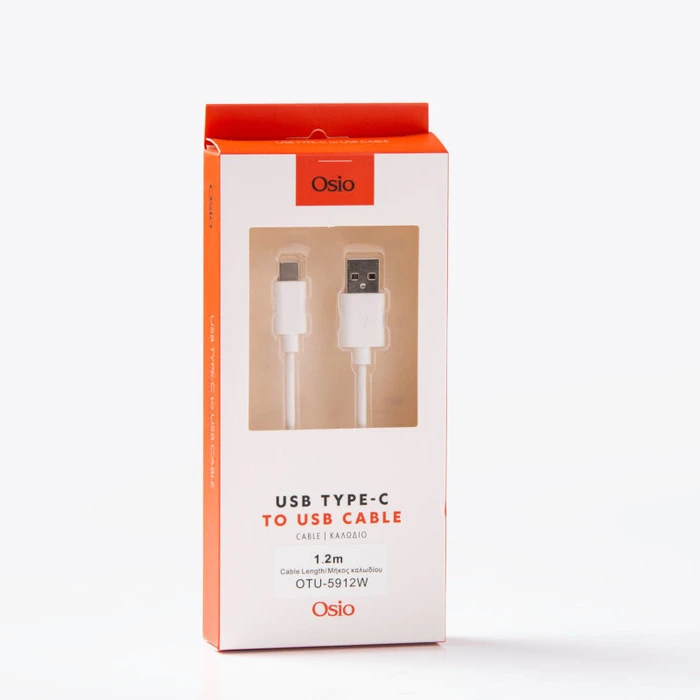 Καλώδιο Osio OTU-5912W USB to male TYPE C 1.2 m