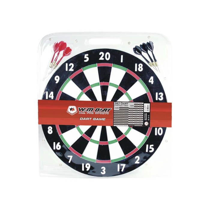 Στόχος Χάρτινος Win Max Διπλής Όψεως με 6 Βελάκια