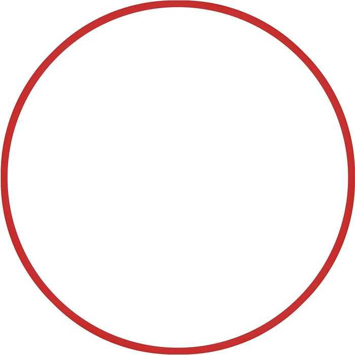 Στεφάνι Ρυθμικής 60cm - Φ18mm - 155gr, Κόκκινο