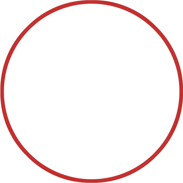 Στεφάνι Ρυθμικής 70cm - Φ19mm - 175gr, Κόκκινο