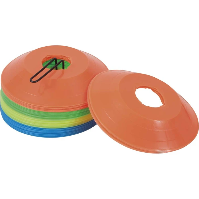 Χωροδεικτης ποδοσφαίρου 3x20cm σετ 40τμχ πορτοκ.-πρασ.-κιτρ.-μπλε