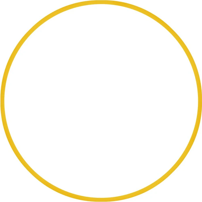 Στεφάνι Ρυθμικής 70cm - Φ19mm - 280gr, Κίτρινο