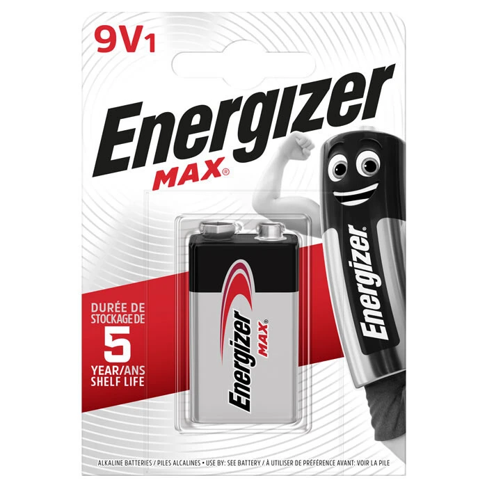 Μπαταρία Αλκαλική Energizer 9V-9B-6LR61