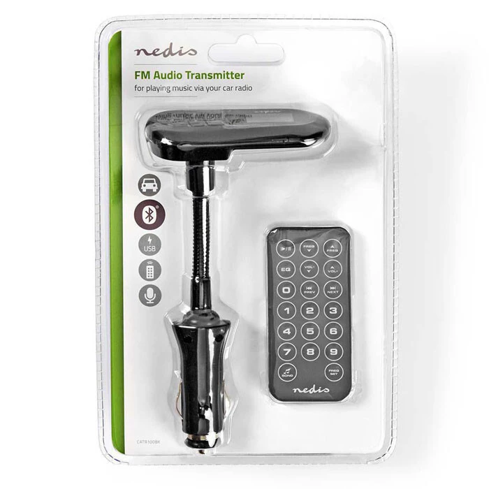 FM Transmitter Nedis CATR100BK HandsFree/Φορτιστή/Bluetooth