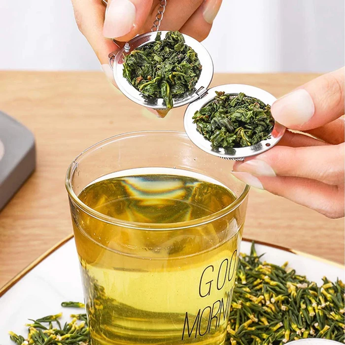 Σουρωτήρι-Φίλτρο Τσαγιού HUH-0094, ανοξείδωτο ατσάλι, 5cm, ασημί