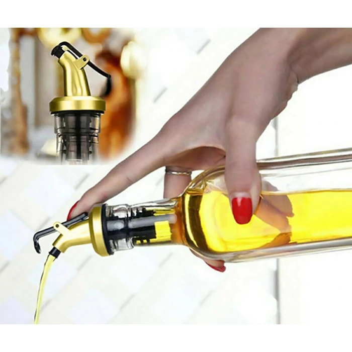 Πώμα Ροής για μπουκάλι HUH-0109 με κλείστρο, Φ18mm, χρυσό