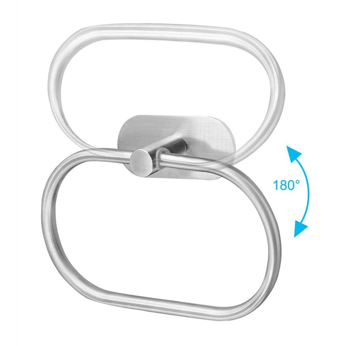 Κρεμάστρα Τοίχου HUH-0114 για Μπάνιο, Μεταλλική, 20.5Cm, Ασημί