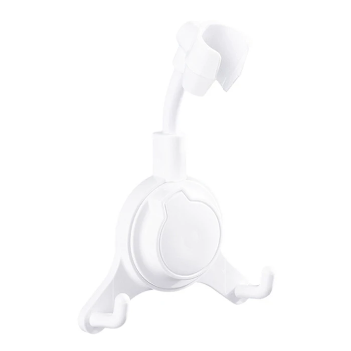 Επιτοίχια Βάση για Τηλέφωνο Μπάνιου HUH-0133, με Γάντζους, Λευκή
