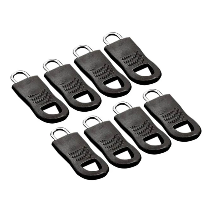 Ανταλλακτικά Γατζάκια για Φερμουάρ HUH-0137, 25Mm, Μαύρο, 8Τμχ