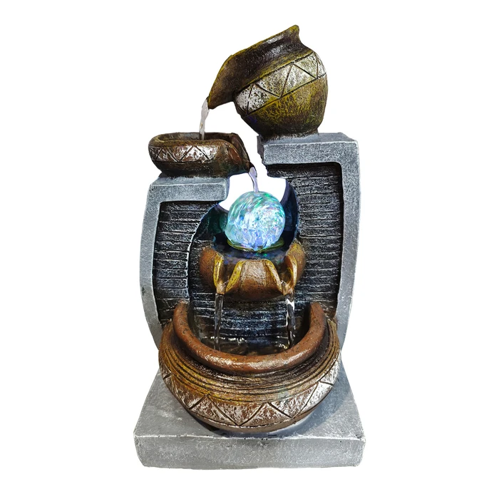 HOME USE διακοσμητικό συντριβάνι φωτιζόμενο