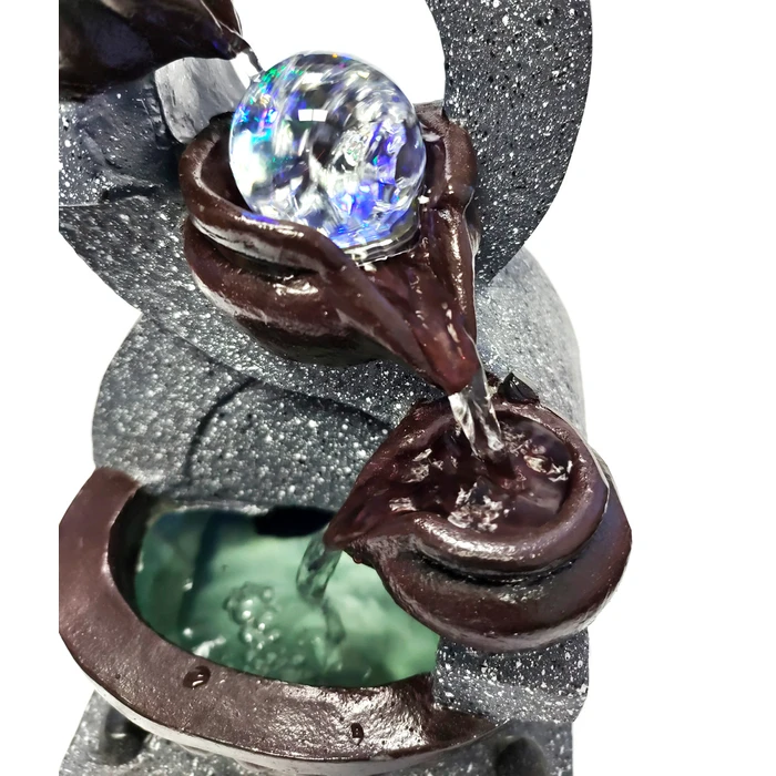 Διακοσμητικό Συντριβάνι Home Use HUH-0172, Φωτιζόμενο, 18X20X35Cm