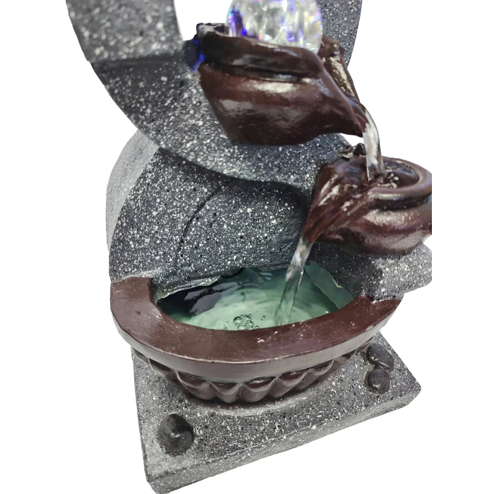 Διακοσμητικό Συντριβάνι Home Use HUH-0172, Φωτιζόμενο, 18X20X35Cm