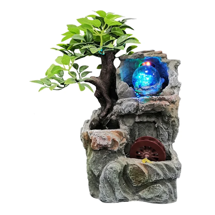 HOME USE Διακοσμητικό Συντριβάνι Φωτιζόμενο HUH-0173