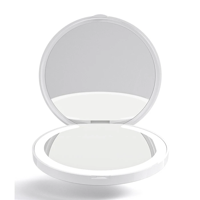 Καθρέφτης Χειρός Home Use HUH-0184 με LED Φως, 1X/3X Zoom 180mAh, Λευκός