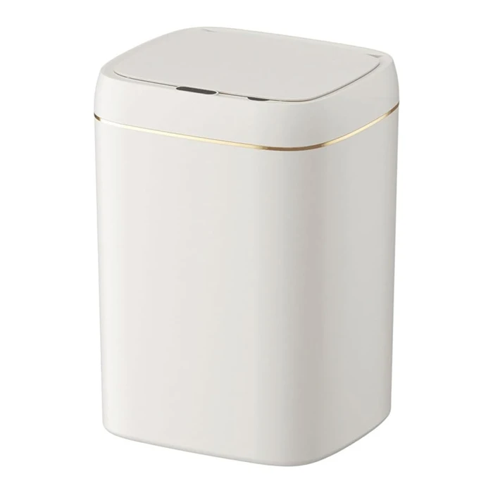 Κάδος Απορριμμάτων Home Use HUH-0188 με Φωτοκύτταρο, 13Lt, Λευκός