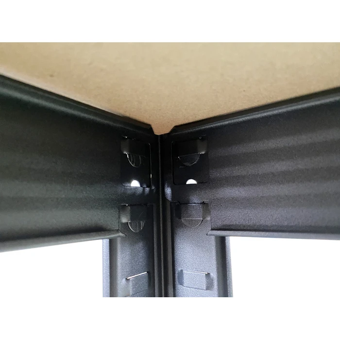 Μεταλλική Ραφιέρα Home Use HUH-0199 με 5 ράφια, 90x40x180cm, Μαύρη