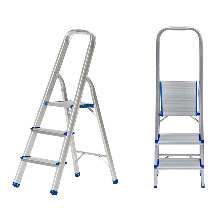 Σκάλα Αλουμινίου Home Use HUH-0201 με 2+1 σκαλοπάτια, EN 131, 117.5cm