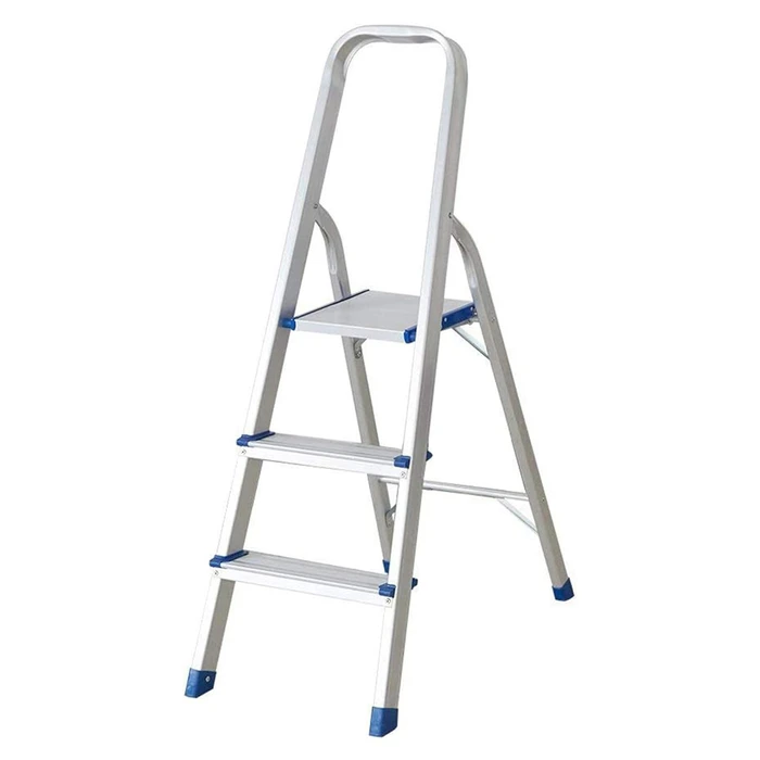 Σκάλα Αλουμινίου Home Use HUH-0201 με 2+1 σκαλοπάτια, EN 131, 117.5cm