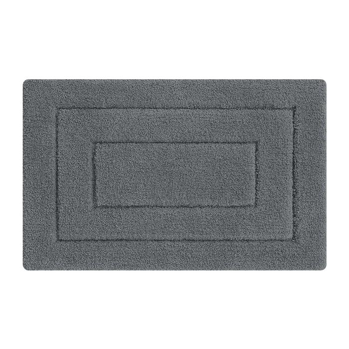 Πατάκι Μπάνιου Home Use HUH-0203, Αντιολισθητικό, 50 X 80cm, Γκρι
