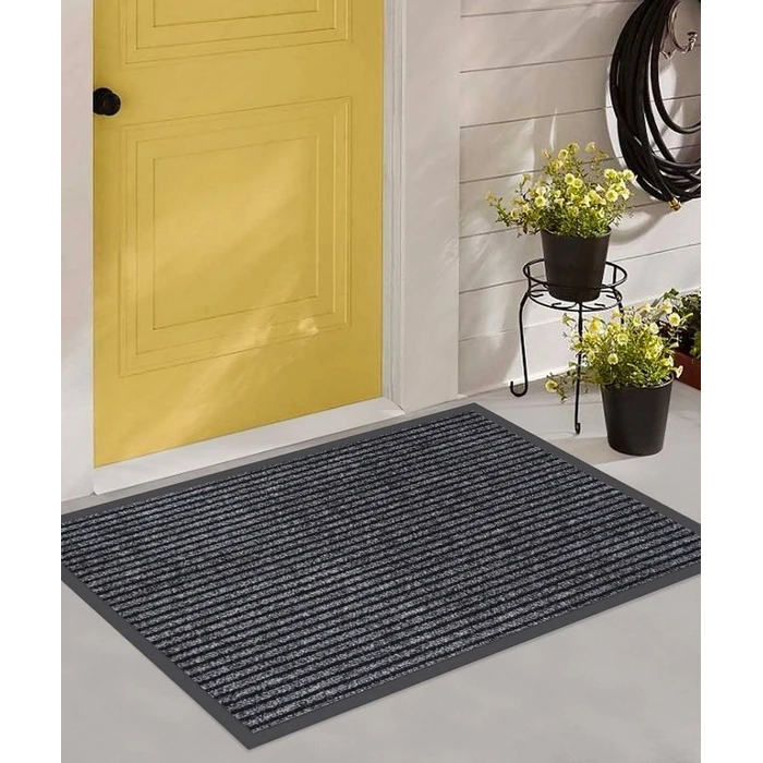 Πατάκι Εισόδου Home Use HUH-0207, Αντιολισθητικό, 60X40cm, 6Mm Πάχος, Γκρι